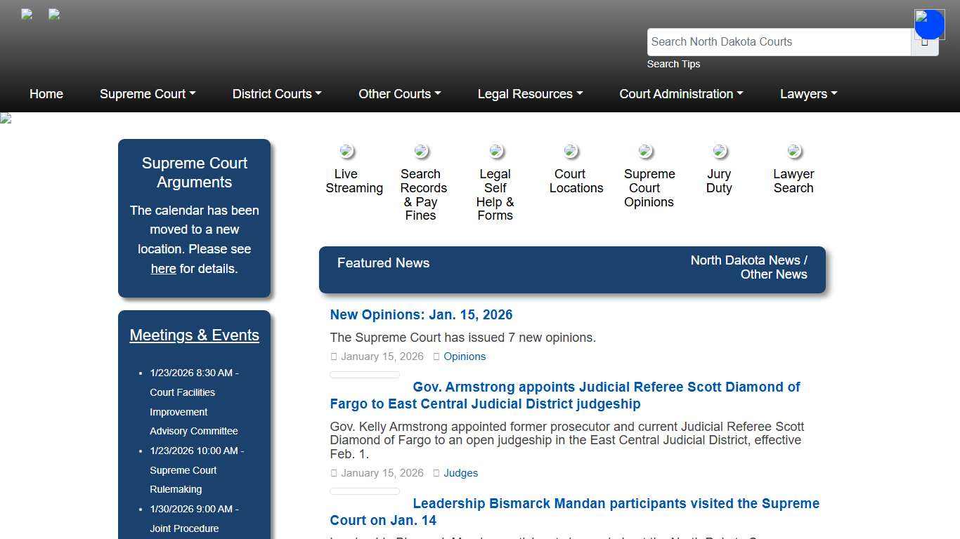 North Dakota Court System